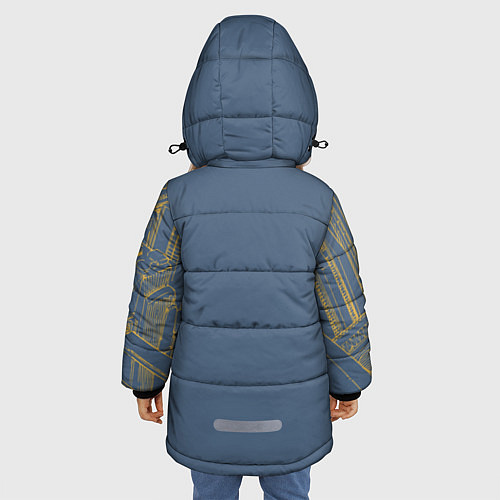Зимняя куртка для девочки Bad guys get COAL!!! / 3D-Светло-серый – фото 4