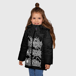 Куртка зимняя для девочки МП OKO, цвет: 3D-черный — фото 2