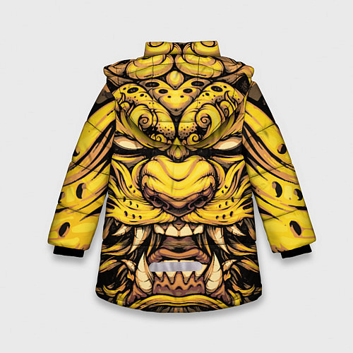 Зимняя куртка для девочки Тигровая маска Ханья / 3D-Черный – фото 2