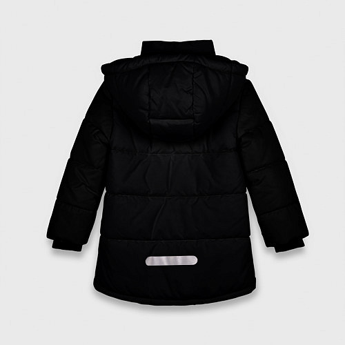 Зимняя куртка для девочки Звездный путь / 3D-Черный – фото 2