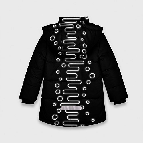 Зимняя куртка для девочки Волны ТЕСЛА OKO / 3D-Черный – фото 2
