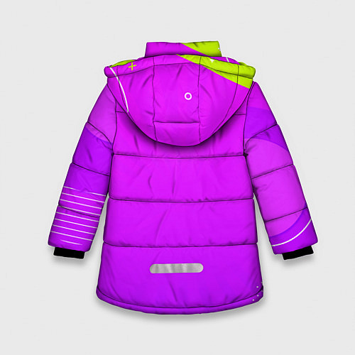 Зимняя куртка для девочки Fall Guys / 3D-Черный – фото 2