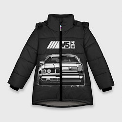 Куртка зимняя для девочки BMW, цвет: 3D-светло-серый