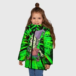 Куртка зимняя для девочки ЭЛФО, цвет: 3D-черный — фото 2