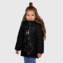Куртка зимняя для девочки Кирито, цвет: 3D-черный — фото 2