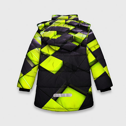 Зимняя куртка для девочки MONSTER ENERGY / 3D-Черный – фото 2