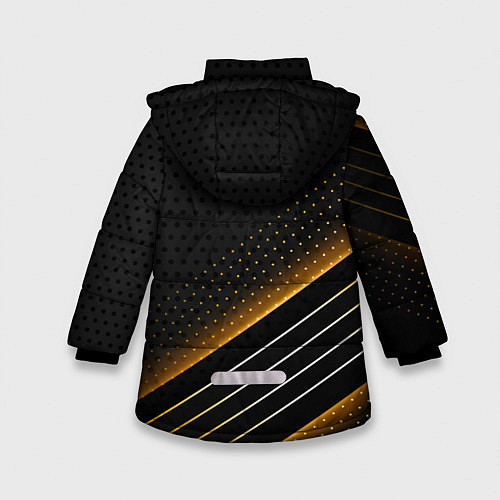 Зимняя куртка для девочки Lamborghini / 3D-Черный – фото 2
