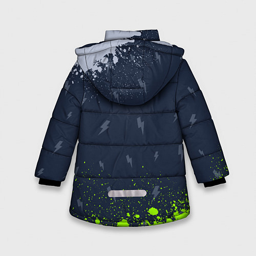 Зимняя куртка для девочки AC DС / 3D-Черный – фото 2