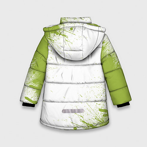 Зимняя куртка для девочки Авокадо / 3D-Черный – фото 2