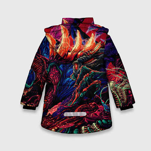 Зимняя куртка для девочки DARK SOULS III / 3D-Черный – фото 2