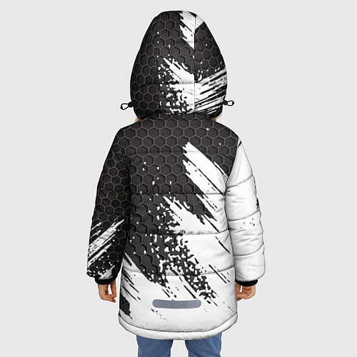 Зимняя куртка для девочки MAZDA / 3D-Светло-серый – фото 4