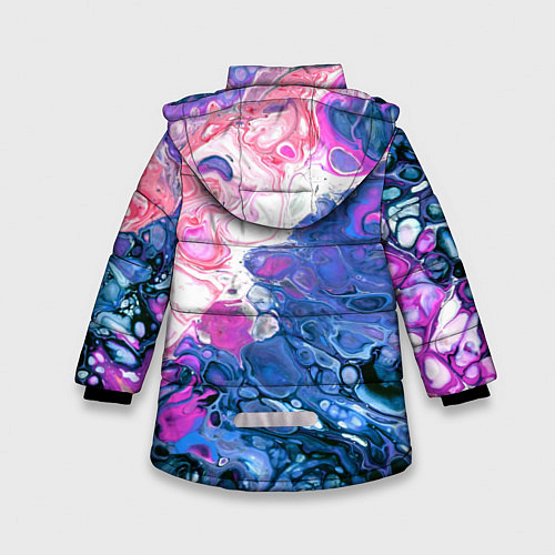 Зимняя куртка для девочки Акрил / 3D-Черный – фото 2