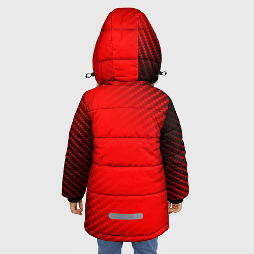 Зимняя куртка для девочки AUDI АУДИ / 3D-Красный – фото 4