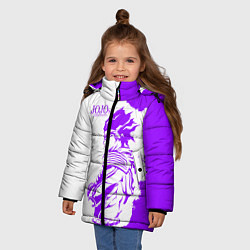 Куртка зимняя для девочки JoJo Bizarre Adventure, цвет: 3D-светло-серый — фото 2