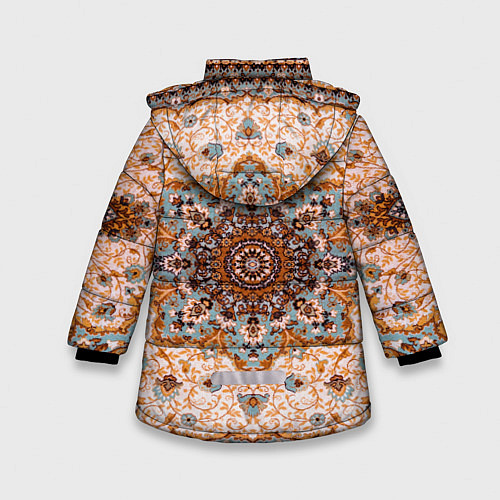 Зимняя куртка для девочки Старый ковер / 3D-Черный – фото 2