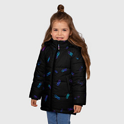 Куртка зимняя для девочки AUDI АУДИ, цвет: 3D-красный — фото 2