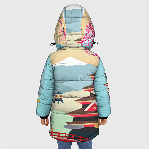 Зимняя куртка для девочки Tokyo / 3D-Красный – фото 4