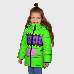 Куртка зимняя для девочки Toxic, цвет: 3D-светло-серый — фото 2