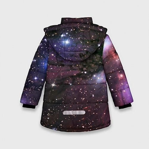 Зимняя куртка для девочки Галактика S / 3D-Черный – фото 2