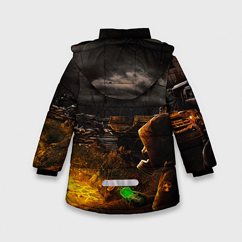 Зимняя куртка для девочки Stalker 2 / 3D-Черный – фото 2