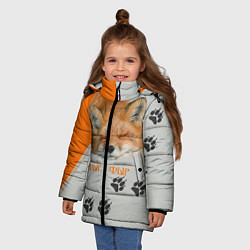 Куртка зимняя для девочки Фыр-Фыр, цвет: 3D-черный — фото 2