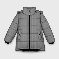 Куртка зимняя для девочки Серый, цвет: 3D-черный