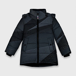 Куртка зимняя для девочки Metalic gray, цвет: 3D-черный