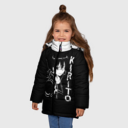 Куртка зимняя для девочки Kirito, цвет: 3D-черный — фото 2