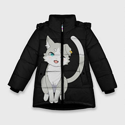 Куртка зимняя для девочки Re:Zero, цвет: 3D-черный