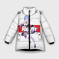 Куртка зимняя для девочки Re:Zero, цвет: 3D-черный