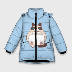 Зимняя куртка для девочки Тоторный кот