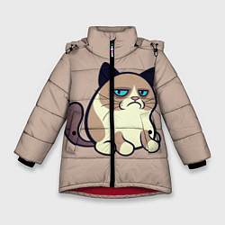 Зимняя куртка для девочки Великий Grumpy Cat