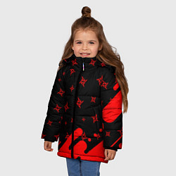 Куртка зимняя для девочки METALLICA МЕТАЛЛИКА, цвет: 3D-черный — фото 2
