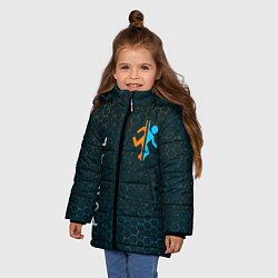 Куртка зимняя для девочки PORTAL ПОРТАЛ, цвет: 3D-светло-серый — фото 2