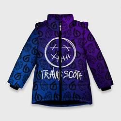Куртка зимняя для девочки TRAVIS SCOTT, цвет: 3D-черный