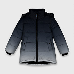 Куртка зимняя для девочки Градиент, цвет: 3D-черный