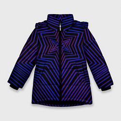 Куртка зимняя для девочки BRING ME THE HORIZON GLITCH, цвет: 3D-черный