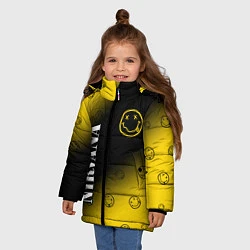 Куртка зимняя для девочки NIRVANA НИРВАНА, цвет: 3D-черный — фото 2