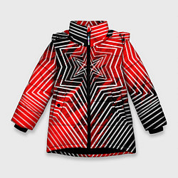 Куртка зимняя для девочки BMTH, цвет: 3D-черный