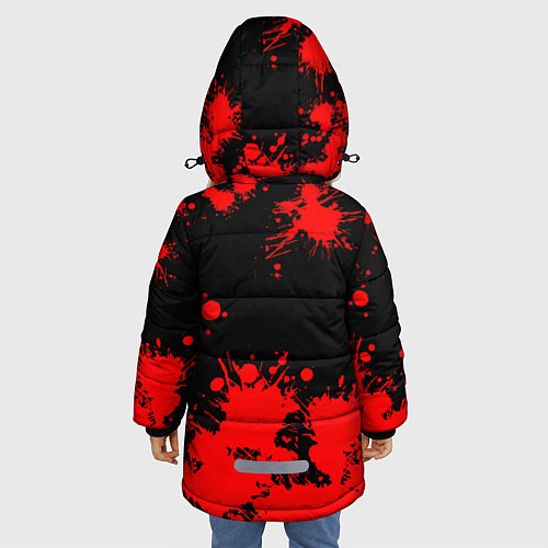 Зимняя куртка для девочки DARK SOULS / 3D-Красный – фото 4