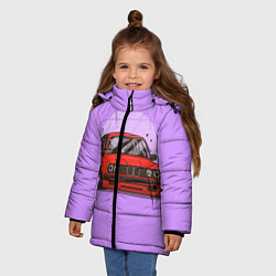 Куртка зимняя для девочки БМВ Пандем, цвет: 3D-черный — фото 2