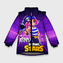 Куртка зимняя для девочки Penny Brawl Stars, цвет: 3D-светло-серый