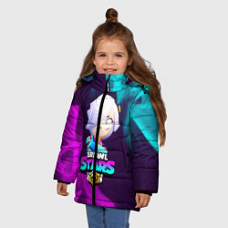 Куртка зимняя для девочки BRAWL STARS COLETTE КОЛЕТТ, цвет: 3D-красный — фото 2