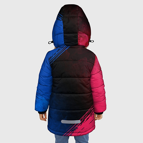 Зимняя куртка для девочки BARCELONA БАРСЕЛОНА / 3D-Красный – фото 4