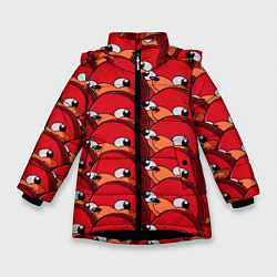 Куртка зимняя для девочки Knuckles, цвет: 3D-черный