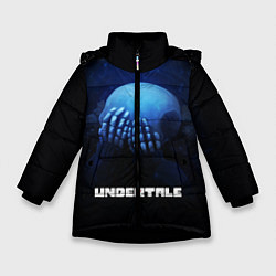Куртка зимняя для девочки UNDERTALE, цвет: 3D-черный