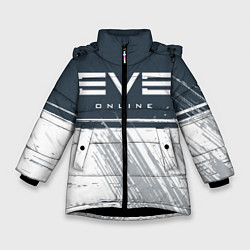 Куртка зимняя для девочки EVE ONLINE ИВ ОНЛАЙН, цвет: 3D-черный
