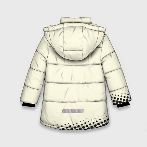 Зимняя куртка для девочки Я спокоен! / 3D-Черный – фото 2