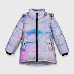 Куртка зимняя для девочки BluePink, цвет: 3D-светло-серый