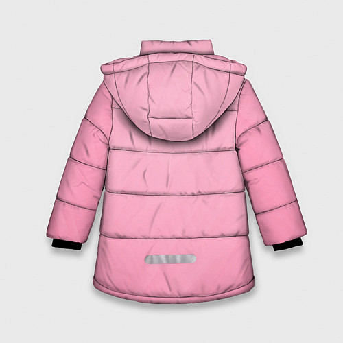 Зимняя куртка для девочки Among Us SHHHHHHH! / 3D-Черный – фото 2